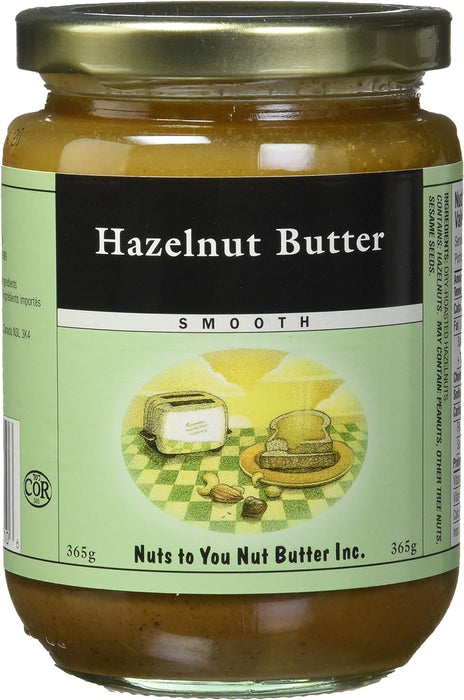 Nuts to You Nut Butter Inc - Hazelnut Butter Smooth, 365 g