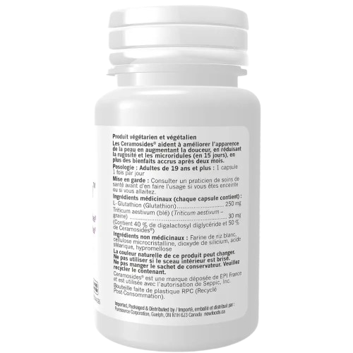 NOW - Healthy Skin with Ceromosides & Glutathione, 30 Capsules