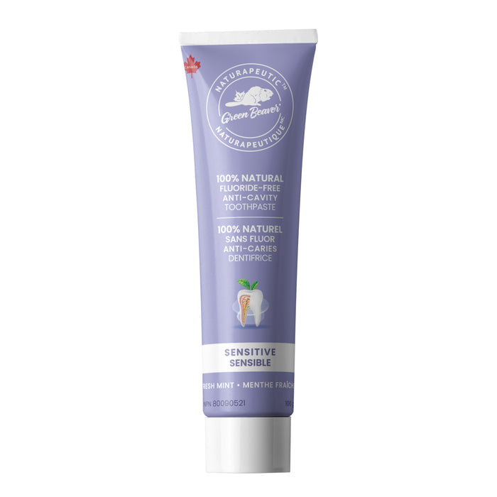 Green Beaver - Naturapeutic Sensitive Toothpaste - Fresh Mint, 100 g