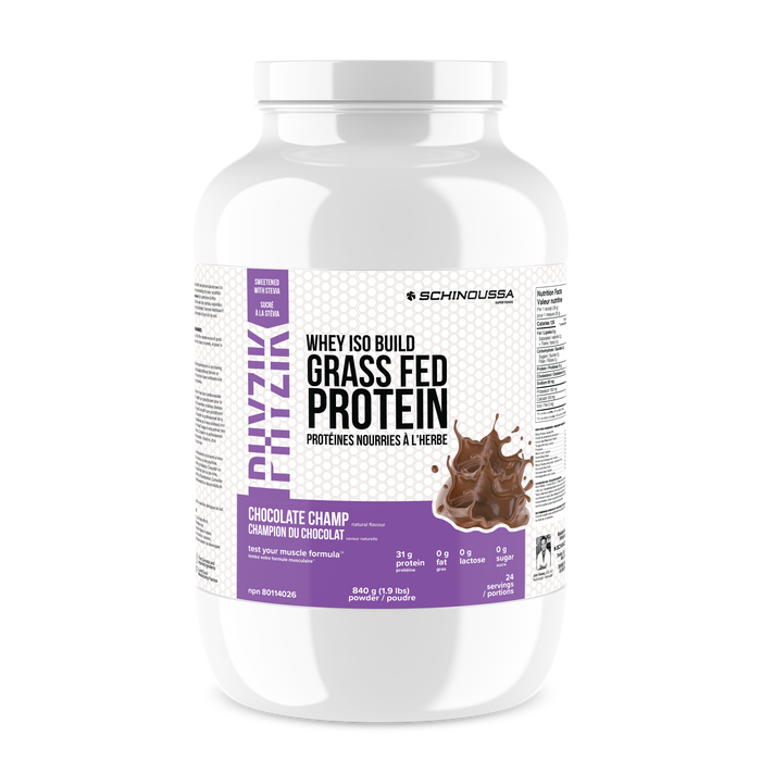 Schinoussa - Grass Fed Whey Iso Build Chocolate, 840 g