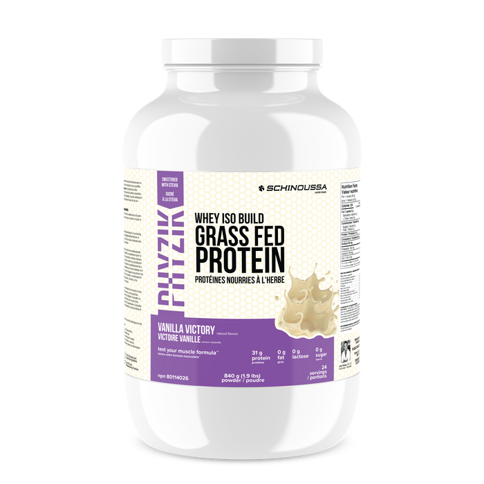 Schinoussa - Grass Fed Whey Iso Build Vanilla, 840 g