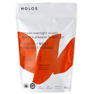 HOLOS Foods Inc - Overnight Muesli - Peanuts + Maple, 90 g