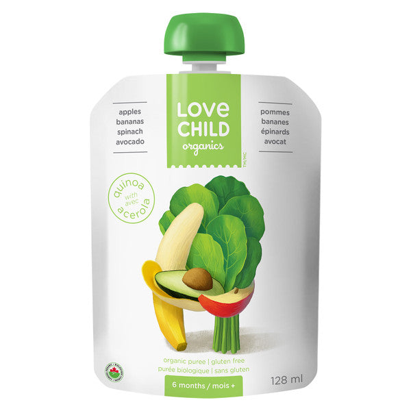 Love Child - Apple Banana Spinach Avocado & Quinoa, 128 mL