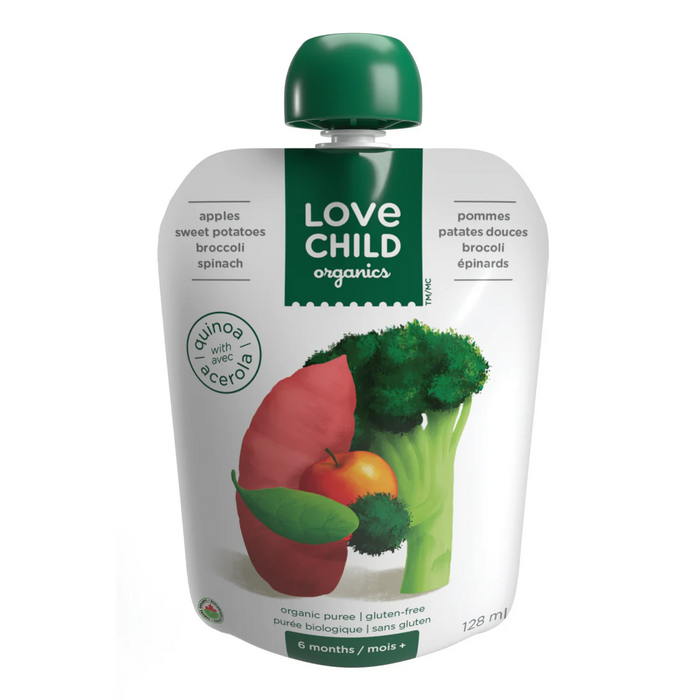 Love Child - Apple Sweet Potato Broccoli & Spinach, 128 mL