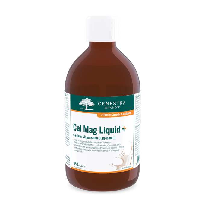 Genestra - Cal Mag Liquid + - Vanilla, 450 mL