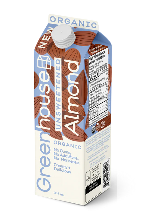 Greenhouse Juice - Almondmilk - Unsweetened, 946 mL