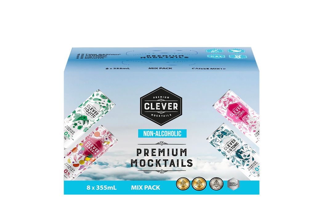 Clever Mocktails - Mix Pack, 8x355 mL