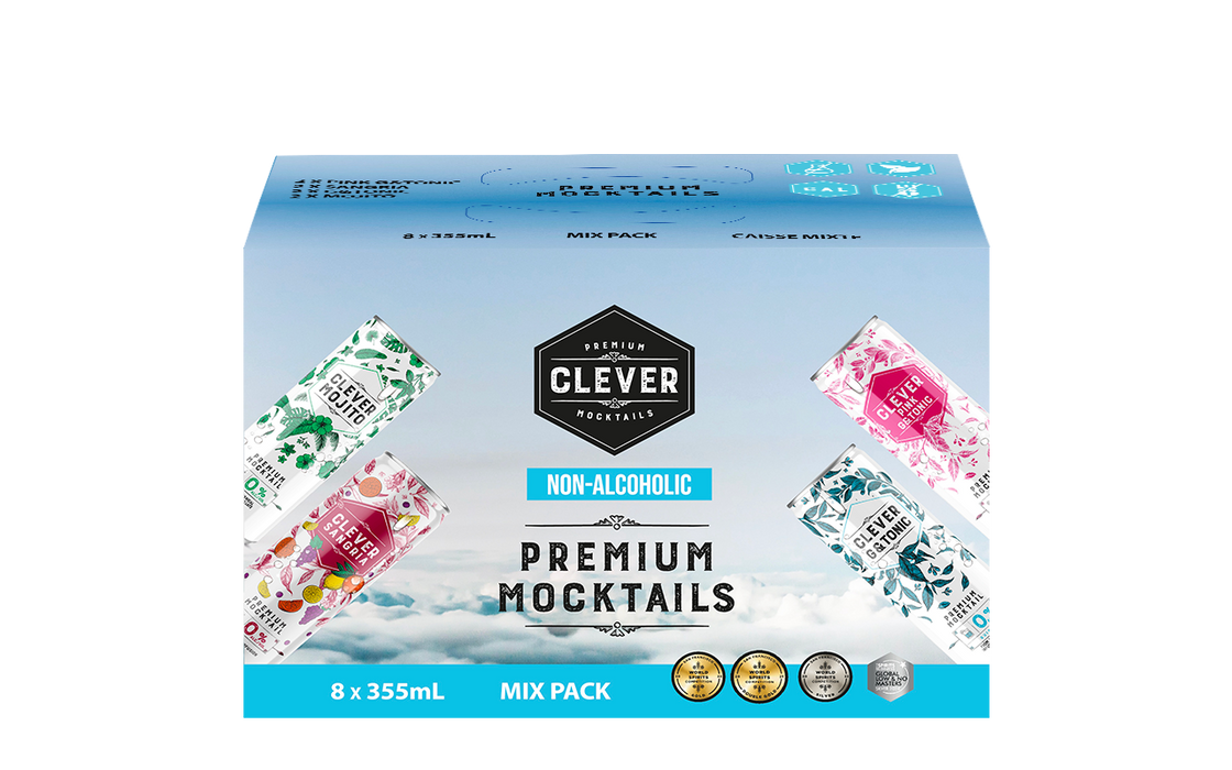 Clever Mocktails - Mix Pack, 8x355 mL