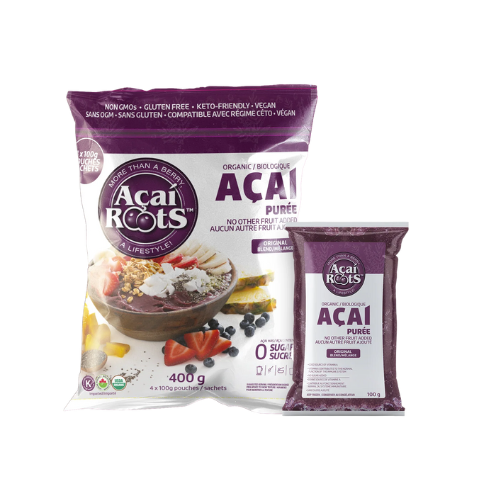 Acai Roots - Açaí Smoothie Pouch Puree, 400 g