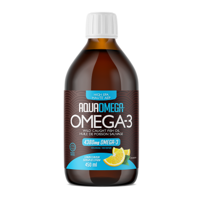AquaOmega - High EPA Omega-3, Lemon Flavour, 450ml