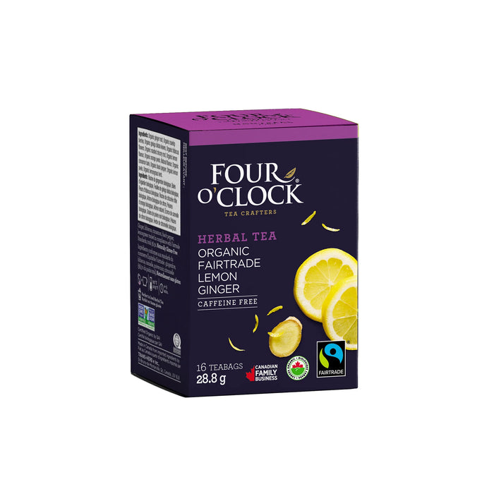 Four O'Clock - Herbal Tea - Lemon Ginger, 16 Count
