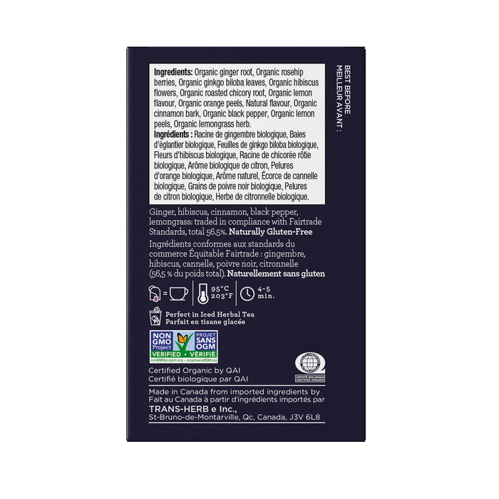 Four O'Clock - Herbal Tea - Lemon Ginger, 16 Count