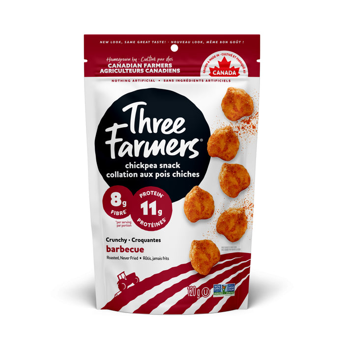 Three Farmers - Roasted Chickpeas Barbecue, 120 g