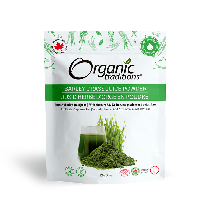 Organic Traditions - Barley Grass Juice Powder, 150g