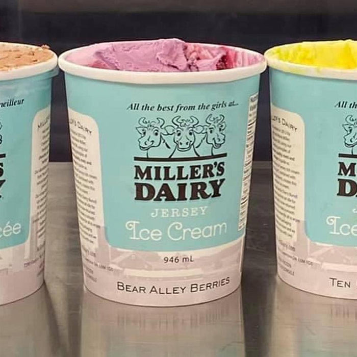 Miller's Dairy - Bear Alley Berry Ice Cream, 946 mL