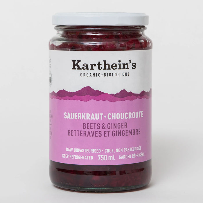 Karthein's Organic - Organic Beets & Ginger Sauerkraut, 750 mL