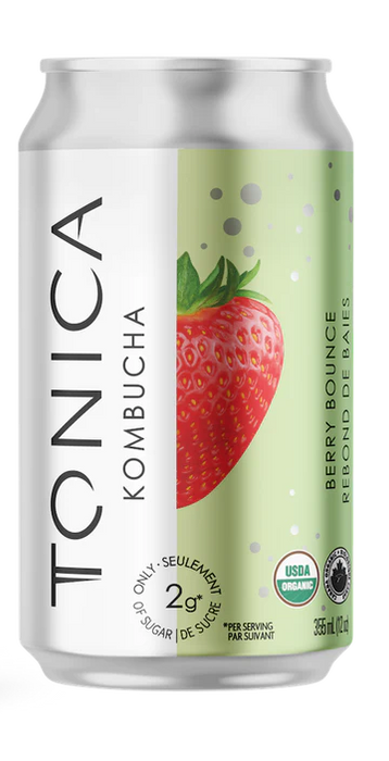 Tonica - Low Sugar Berrry Bounce Kombucha, 355 mL