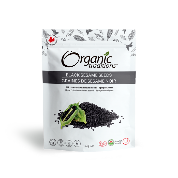 Organic Traditions - Black Sesame Seeds, 454g