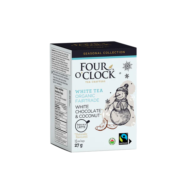 Four O'Clock - White Chocolate & Coconut White Tea, 15 Count