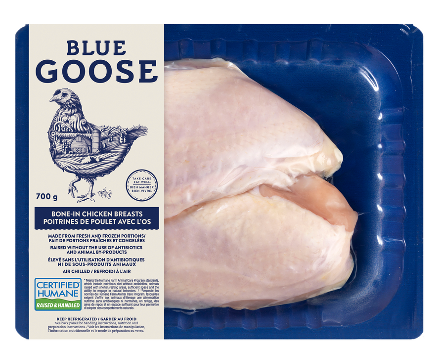 Blue Goose - Bone In Chicken Breasts