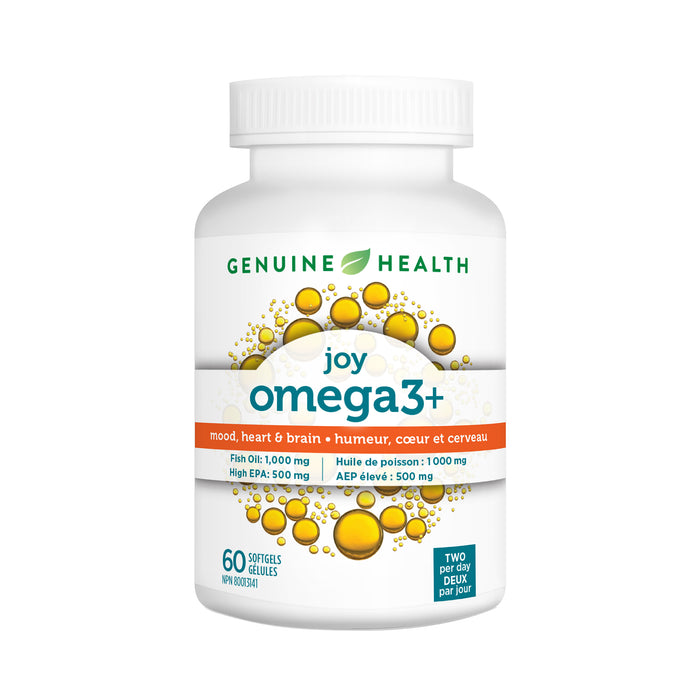 Genuine Health - omega3+ JOY, 60 Capsules