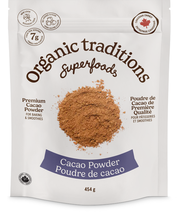 Organic Traditions - Cacao Powder, 454 g