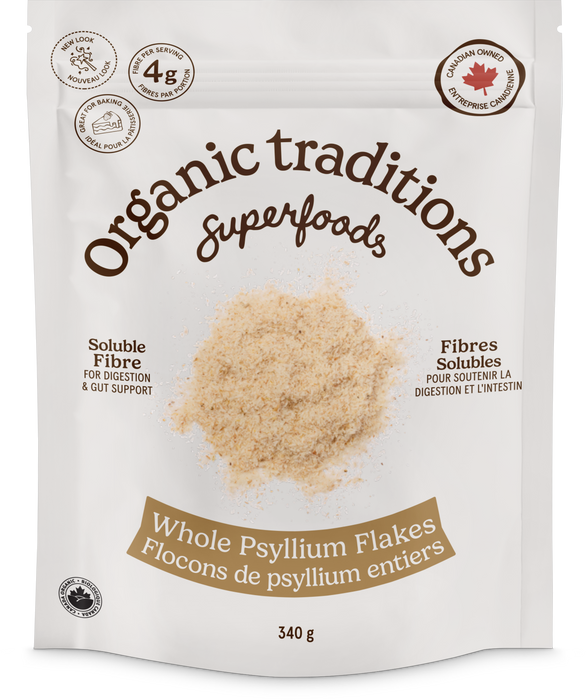 Organic Traditions - Psyllium Whole Flakes, 340 g