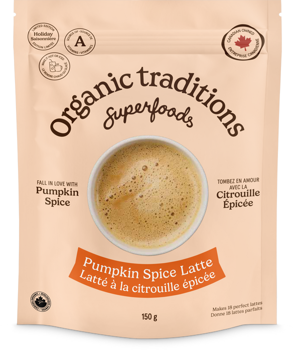 Organic Traditions - Latte, Pumpkin Spice, 150g
