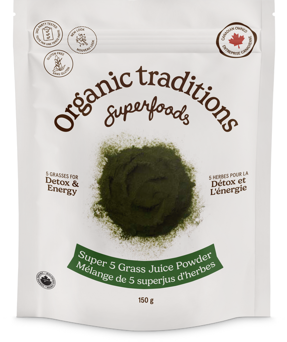 Organic Traditions - Super 5 Grass Juice Blend, 150 g