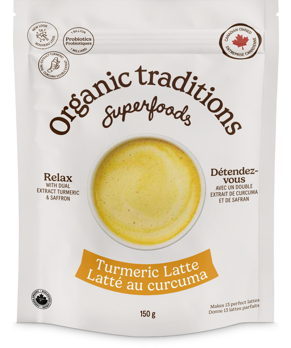 Organic Traditions - Turmeric Latte With Probiotics, 150 g