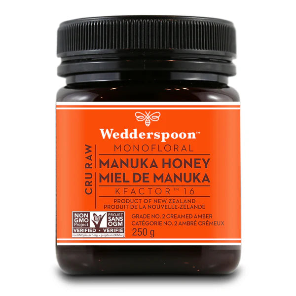 Wedderspoon - Raw Manuka Honey K16, 250 g