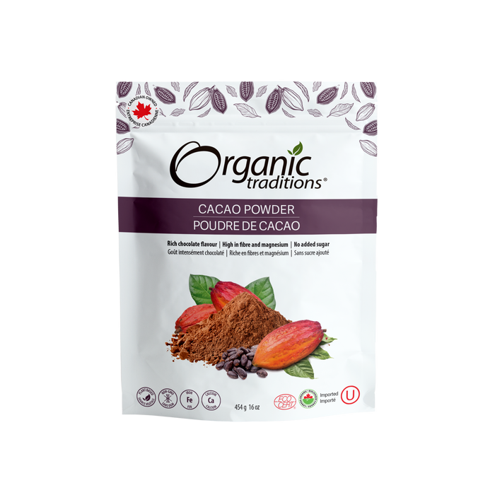 Organic Traditions - Cacao Powder, 454 g