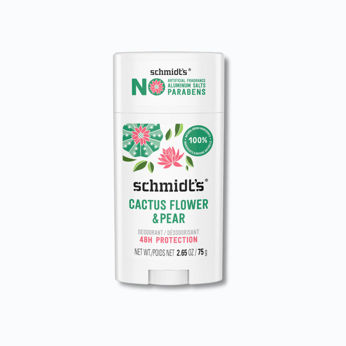 Schmidt's Deodorant - Cactus Flower & Pear Deodorant, 75 g