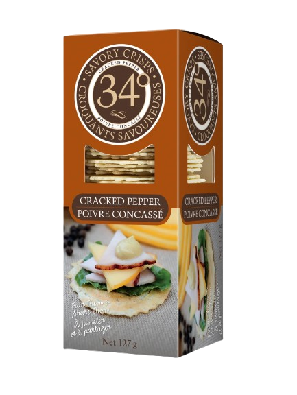34 Degrees - Cracked Pepper Crisps, 127 g