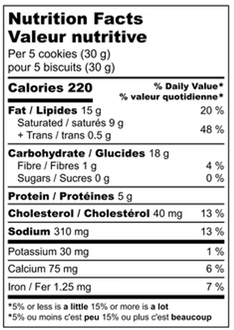 Provisions Food Company - Cheddar Thyme Shortbread, 90 g