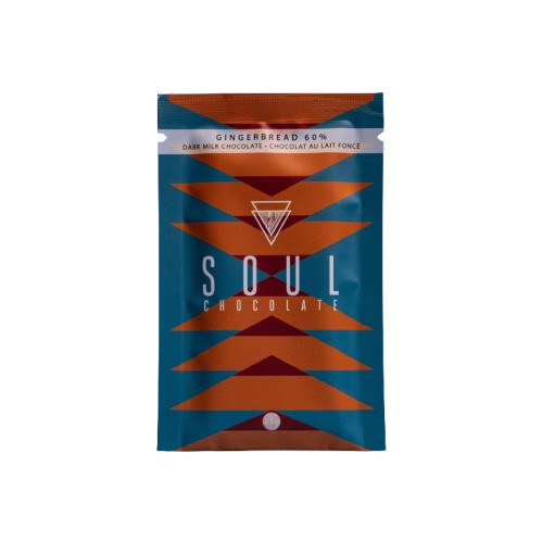 Soul Chocolate - Holiday Gingerbread Milk Chocolate, 25 g