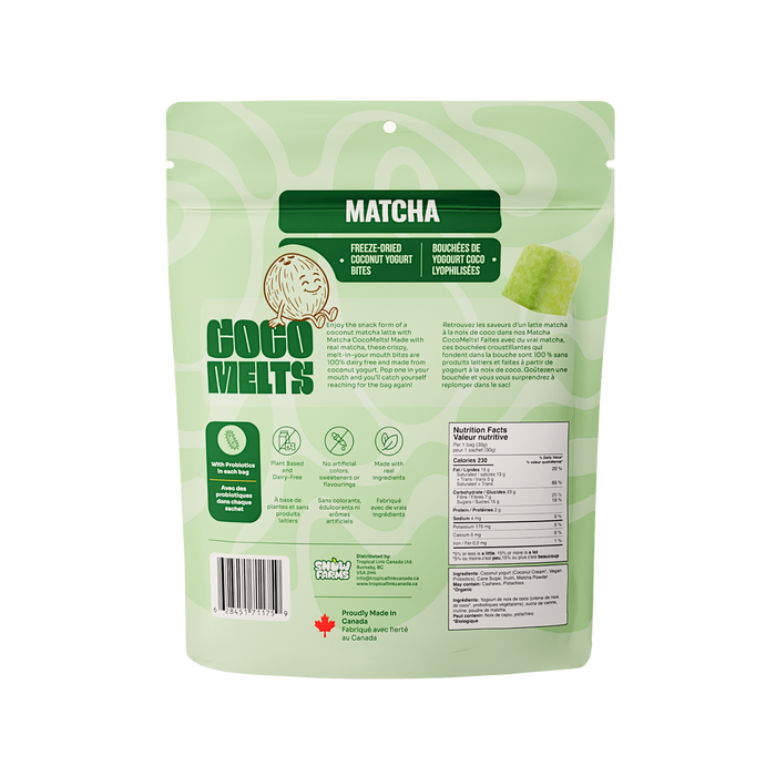 Snow Farms - Coco Melts - Matcha, 30 g