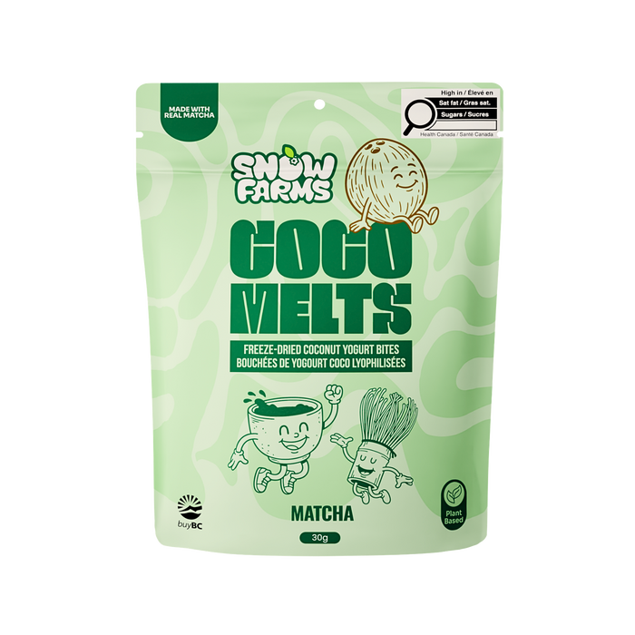 Snow Farms - Coco Melts - Matcha, 30 g