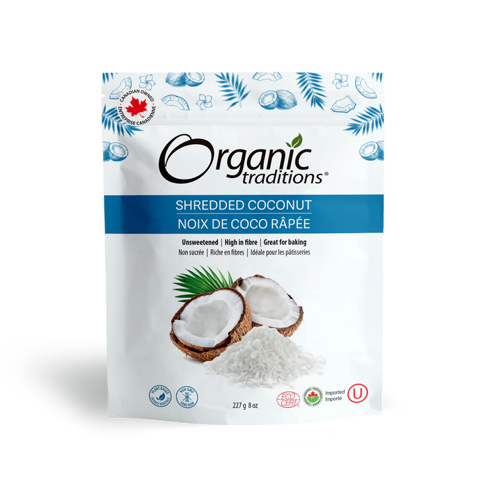 Organic Traditions - Organic Shredded Coconut - 227 g