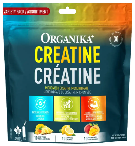 Organika - Creatine Sachets - Fruit Punch, 180 g