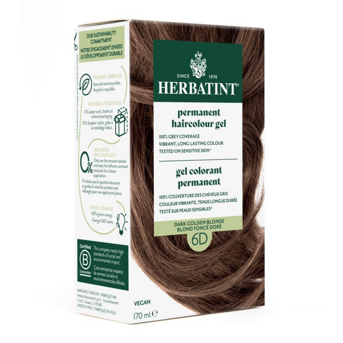 Herbatint - Dark Golden Blonde 6D, 170 mL