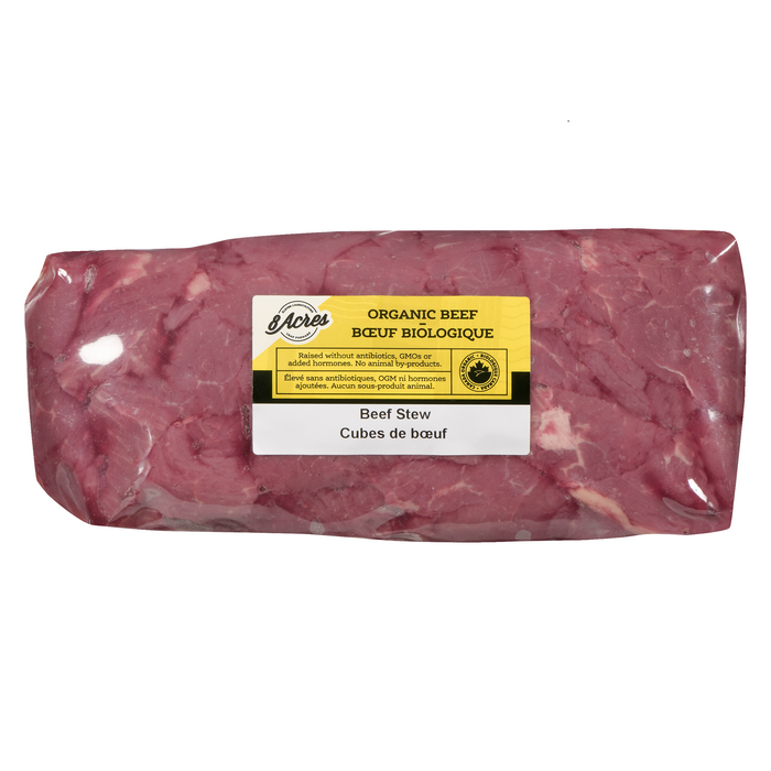 8 Acres - Organic Diced Beef, 400 g