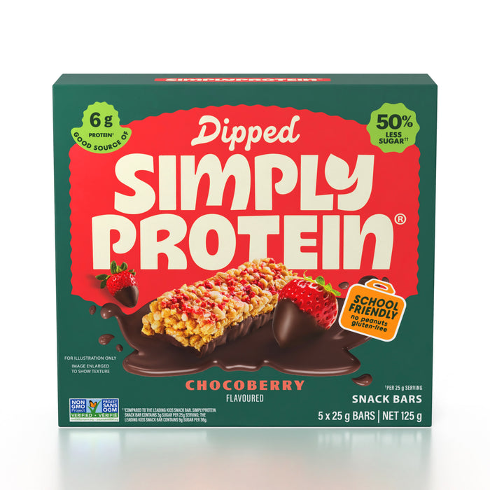 Simply Protein - Dipped Bars - Chocoberry, 5x25 g