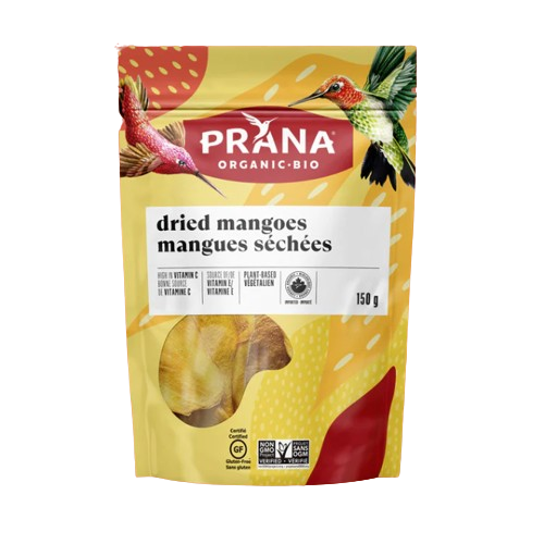 Prana - Dried Fruit Mango Cheeks, 150 g
