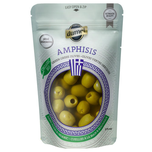 Dumet - Organic Green Amphisis Olives, 270 g