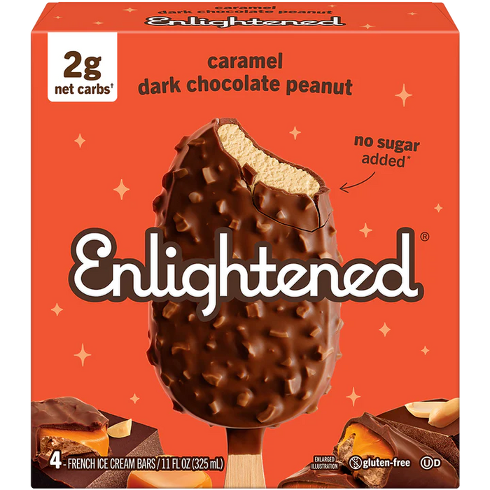 Enlightened - Dark Chocolate Caramel PB Bar, 4x81 mL