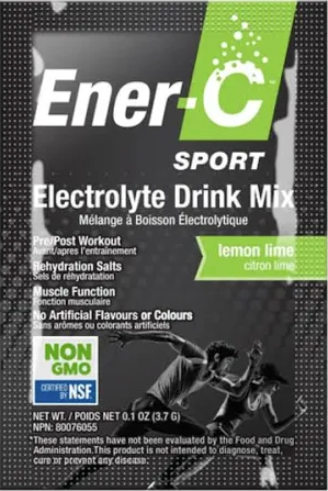 Ener-Life - Ener-C Sport Electrolyte Lemon Lime, 3.7 g