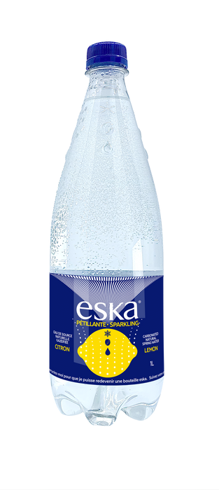 Eska - Carbonated Spring Water - Lemon, 1 L