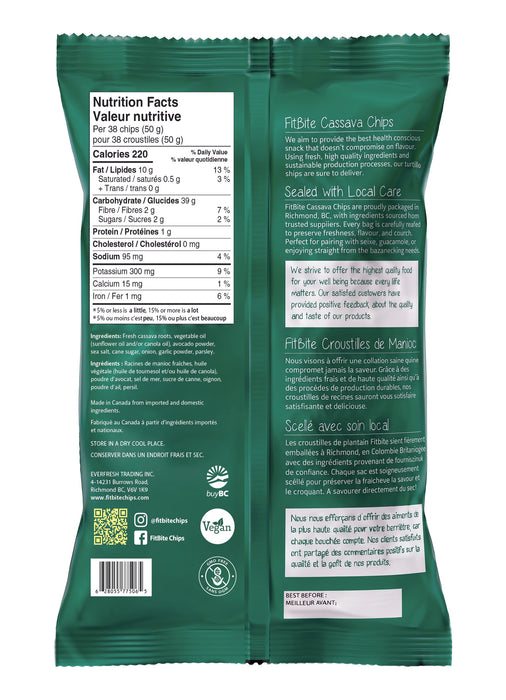 FitBite - Avocado Cassava Chips, 100 g