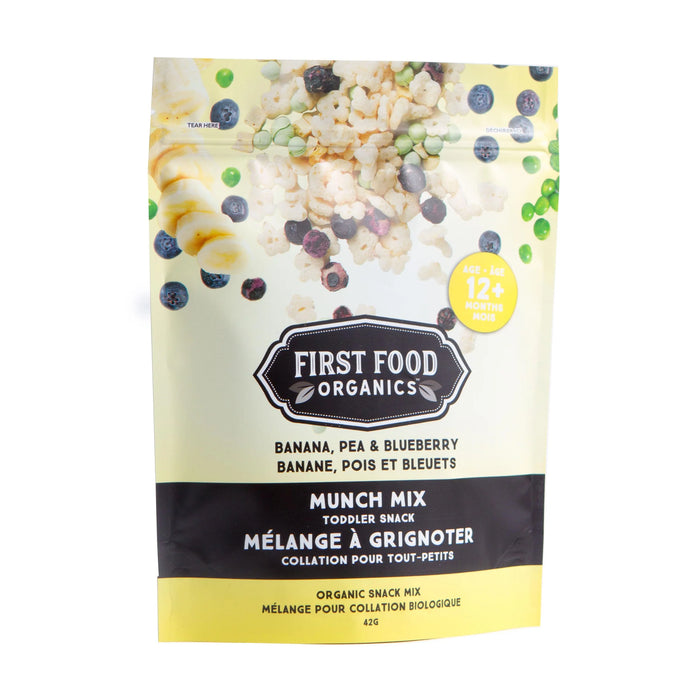 First Food Organics - Munch Mix - Banana Pea & Blueberry, 42 g
